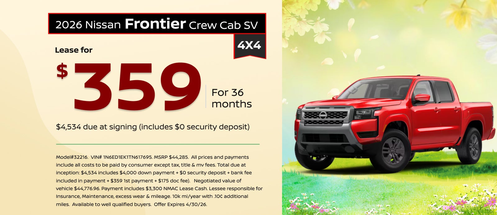 2026 Nissan Frontier Crew Cab