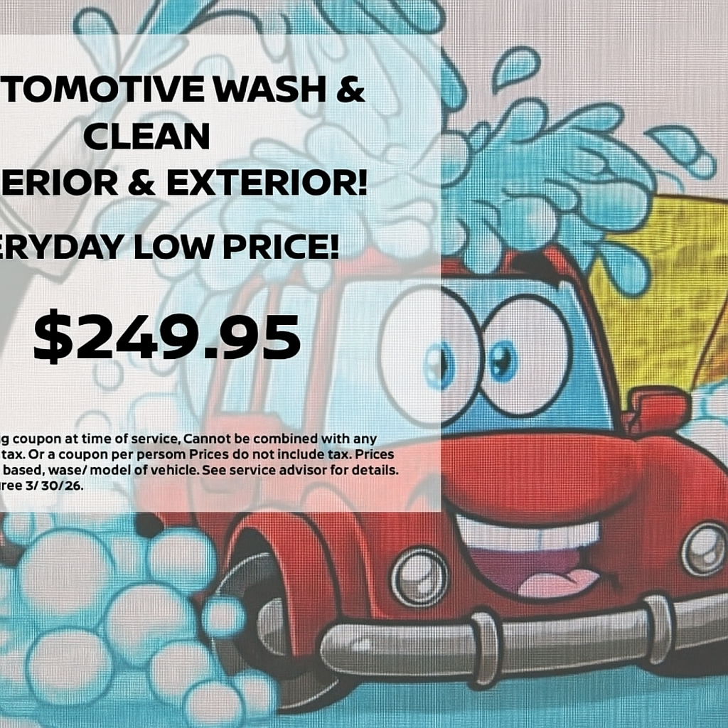 AUTOMOTIVE WASH & CLEAN | INTERIOR & EXTERIOR! EVERYDAY LOW PRICE!