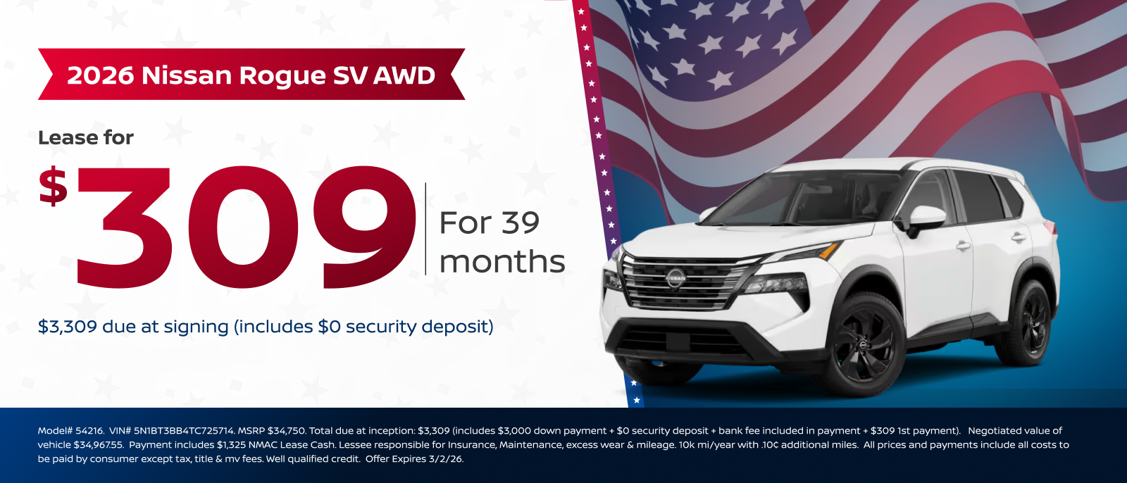 2026 Nissan Rogue SV AWD