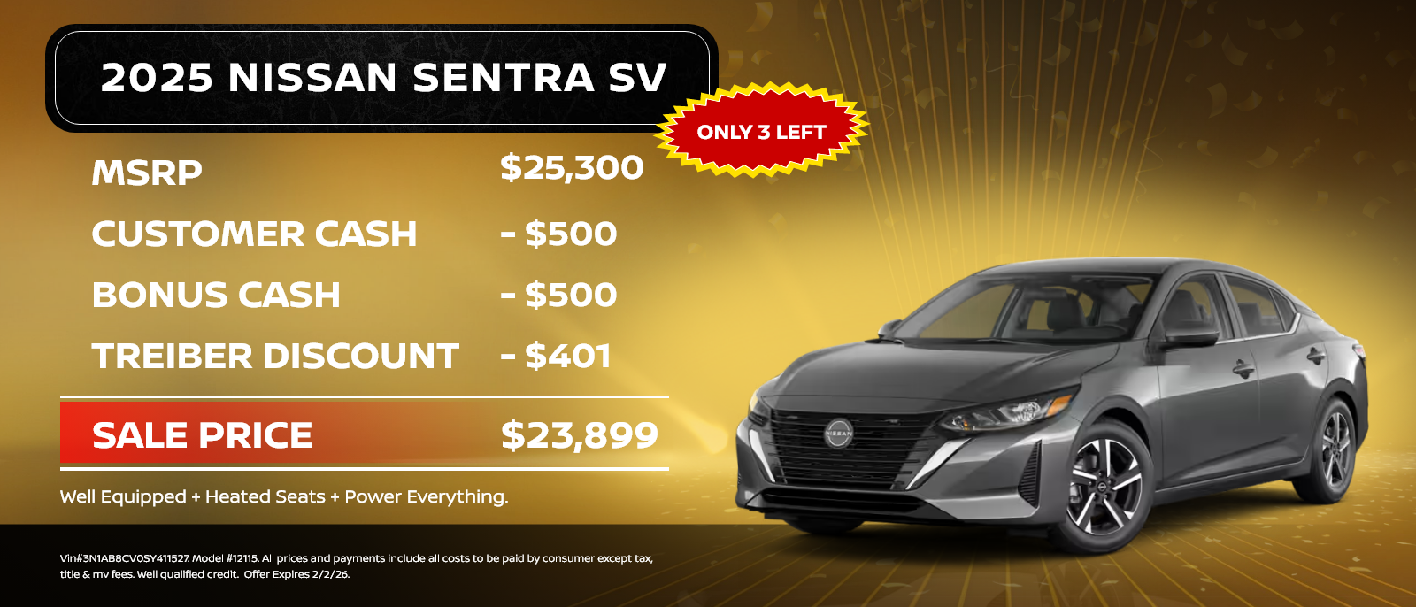 2025 Nissan Sentra SV